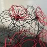Wire Art wystrój domu bukiet kwiatów z drutu, sztuczne kwiaty dla kompozycja kwiatowa oryginalny prezent