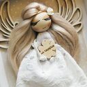 Anioł Stróż w ramce dla nauczycielki - wyjątkowy prezent handmade