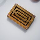 Mydelniczka drewniana teakowa 15 x 10 cm do łazienki