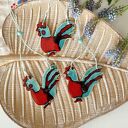 Duży ceramiczny kogut - ozdoba wisząca