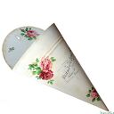 Różany rożek - osłonka na doniczkę