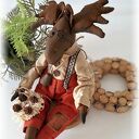 Łoś siedzący handmade - wyjątkowa dekoracja domu
