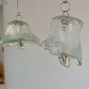 Szklany mobil dekoracyjny do wnętrza - ręcznie robione dzwoneczki