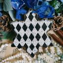 Ręcznie wykonana zawieszka dekoracyjna shabby chic z dziewczynką