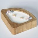 Świeca sojowa zapachowa - w drewnie dębu /matcha&bergamotka/