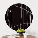 Mural DOTS BLACK FOREST - okrągła dekoracja ścienna