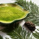 Ceramiczny liść na biżuterię i drobiazgi
