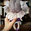 Aniołek - artystyczna lalka kolekcjonerska z tkaniny