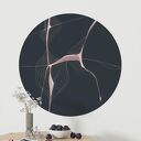 Mural DOTS Organic Lines - okrągła dekoracja ścienna Wallstick 115 cm