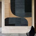 Nowoczesny obraz strukturalny 120x120 cm FINO do salonu (relief handmade)