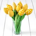 TULIPANY żółty bawełniany bukiet