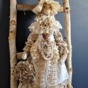 Pani Zającówna Vintage - dekoracja handmade na Wielkanoc