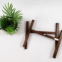 Kwietnik, stojak na kwiaty dąb brąz - do donic max 30 cm /h30