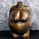 Rzeźba Kobieta Złota XXL - wys. 10 cm (gips, metaliczny złoty)