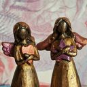2 anioły Ukojenia i Jasności - rzeźba z gipsu modelarskiego