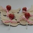 Skrzydełka z lizakiem podziękowanie dla gości