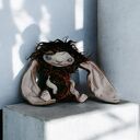 Chochlik Królewski z kluczem - artystyczna lalka kolekcjonerska do wnętrz
