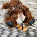 Lusia - ręcznie szyta wiewiórka, artystyczne rękodzieło OOAK