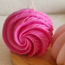 Magenta - zestaw świec sojowych na drewnianej tacy