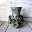 Botaniczna opowieść - unikatowa dekoracja ceramiczna z kwiatami i liśćmi 