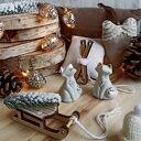 Porcelanowy lisek - ozdobny stojak na kadzidełko