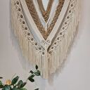 Makrama ścienna handmade - naturalna dekoracja boho