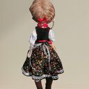 Krakowianka e-piet - artystyczna lalka kolekcjonerska z tkaniny