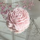 WR03 - Świeca sojowa ekologiczna dekoracyjna piwonia "Peony Queen"