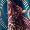 Komplet zasłon Red Rooster