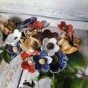 Bukiet kwiatów ceramicznych 14 szt
