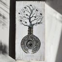 Drzewo nadziei IV obraz malowany na desce