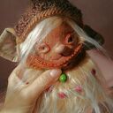 Trol Uszaty - artystyczna lalka kolekcjonerska e-piet (ok. 20 cm)