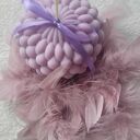 Pora na lawendę. Duża Świeca sojowa bubble z olejkiem lawendowym