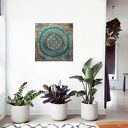 Mandala 43, obraz 3D ręcznie malowany 70x70 do salonu