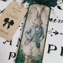 Dekoracyjna zawieszka z zajączkiem w stylu shabby chic