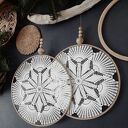 Zestaw 2 łapaczy snów biały Wooden Love - dekoracja ścienna