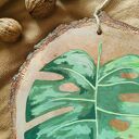 Obrazek na drewnie "Monstera" - ręcznie malowany