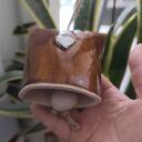Dzwonek ceramiczny z kotem - dekoracja do wnętrza