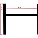 Kwietnik, stojak na kwiaty dąb brąz - do donic max 30 cm /h30