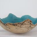 Sardynia - artystyczna miska ceramiczna w turkusie