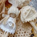 Szydełkowe aniołki na choinkę