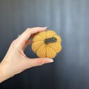 Dynia ozdobna handmade, rozmiar S, kolor pomarańczowy - 1 szt