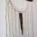 Makrama dekoracja ścienna ze starym drewnem i i miedzią dekoracja japandi wabi-sabi /3/