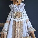 Kura w stylu rustykalnym - ręcznie szyta dekoracja 62 cm
