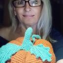 Duża szydełkowa dynia handmade - jesienna dekoracja domu