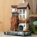 Drewniany domek, dekoracja ręcznie malowana - Stary Pensjonat