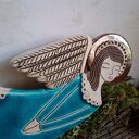 Anioł ceramiczny - Skarda turkus