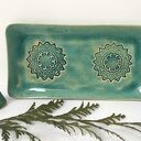 Zestaw talerzyk i stożek na kadzidełko - ceramiczna podstawka
