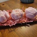 Zestaw upominkowy - świece kwiatowe