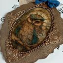 Dekoracyjny medalion w stylu prowansalskim